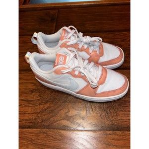 Nike Big Kid's Court Borough Low 2 SE Wht/Lt Madder Root